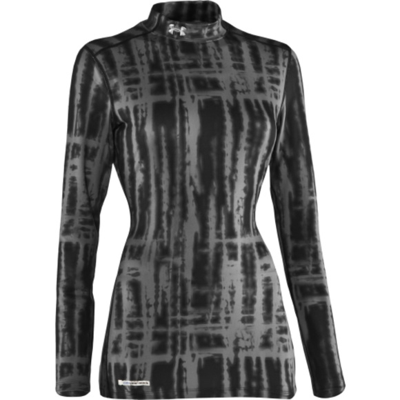 Under Armour Women’s Printed Cold Gear Fitted Mock - Picture 2 of 3